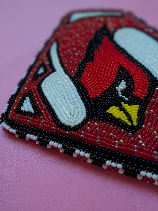 Other - Beaded Cardinal / Superman Patch in Red, White, Black
